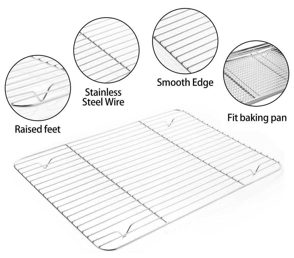 M MCIRCO cooling rack detail with raised feet to lift food and drain juices