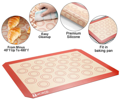 M MCIRCO silicone baking mat texture close view for nonstick and heat resistance