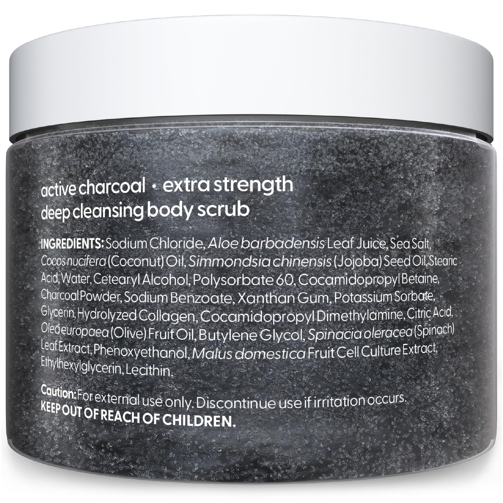 M3 Naturals ingredient collage with charcoal, coconut oil, collagen