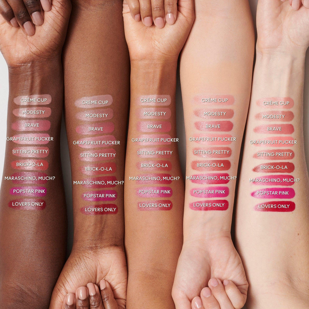 MAC etiqueta del labial Pink Peppermint detalle de ingredientes y tono