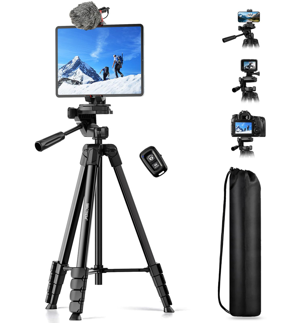 MACTREM outdoor vlogging setup showing lightweight portability