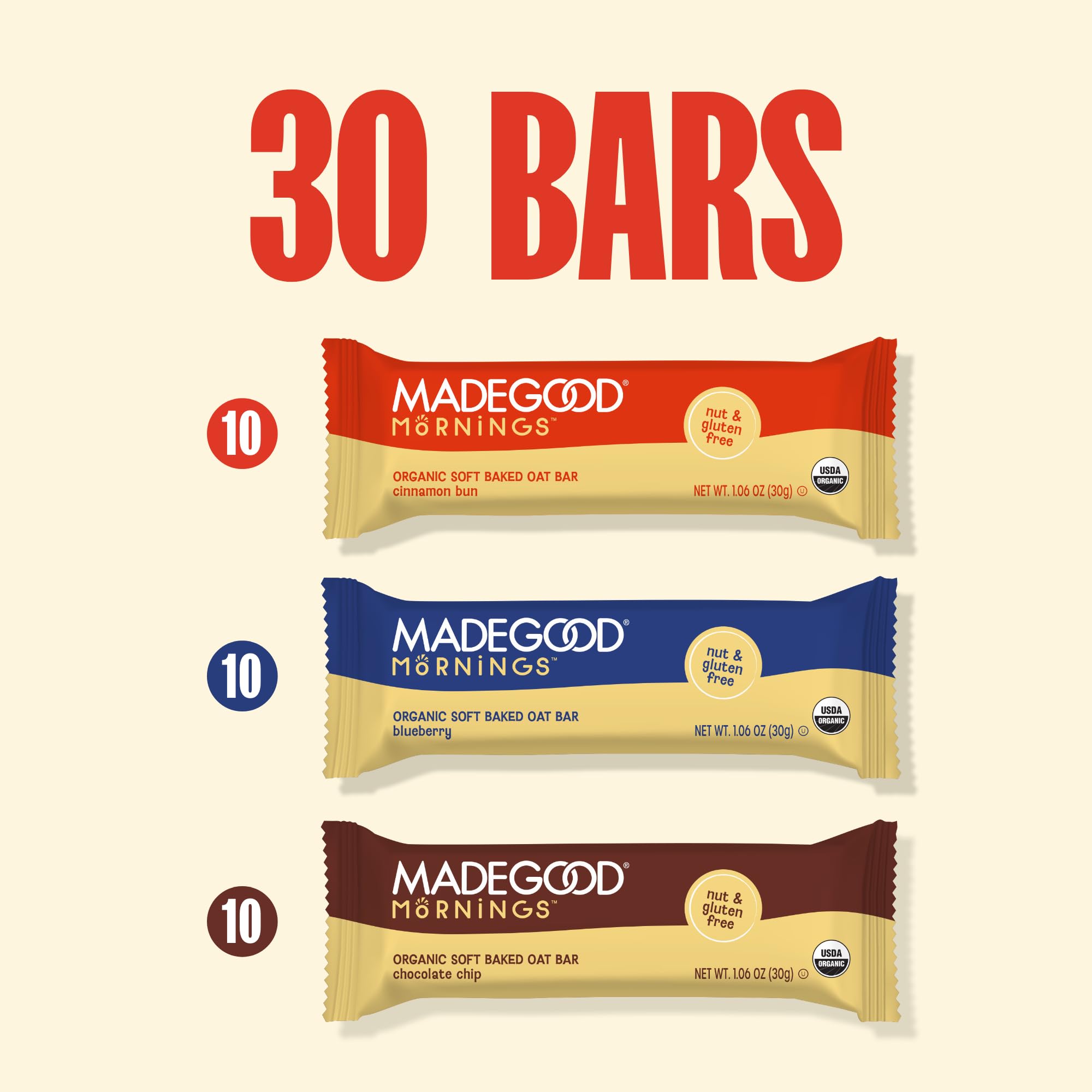 MadeGood barra en lonchera escolar, snack seguro y sin alérgenos