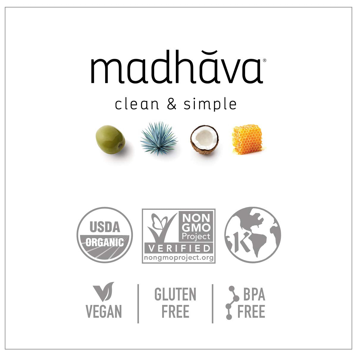 Madhava bottle pouring into a teacup to sweeten beverages quickly
