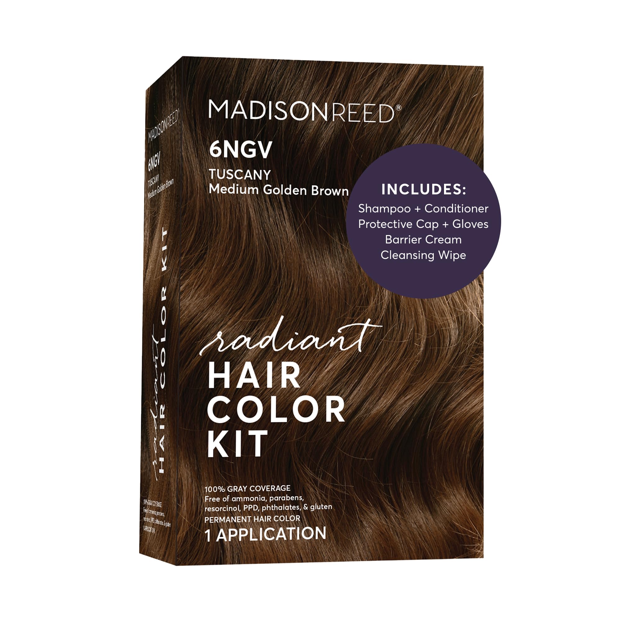 Madison Reed front packaging showing shade 6NGV and kit benefits