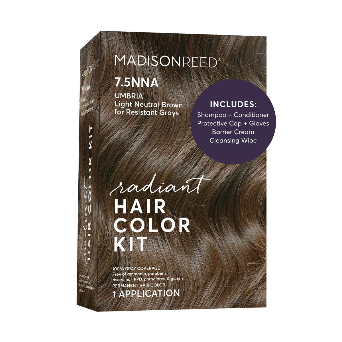 Madison Reed front box for 7.5NNA Umbria Brown showing packaging and shade