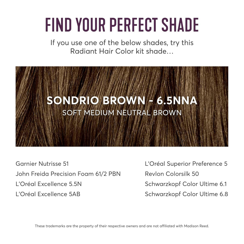 Madison Reed ingredient panel close-up showing Smart 8-Free clean formulation