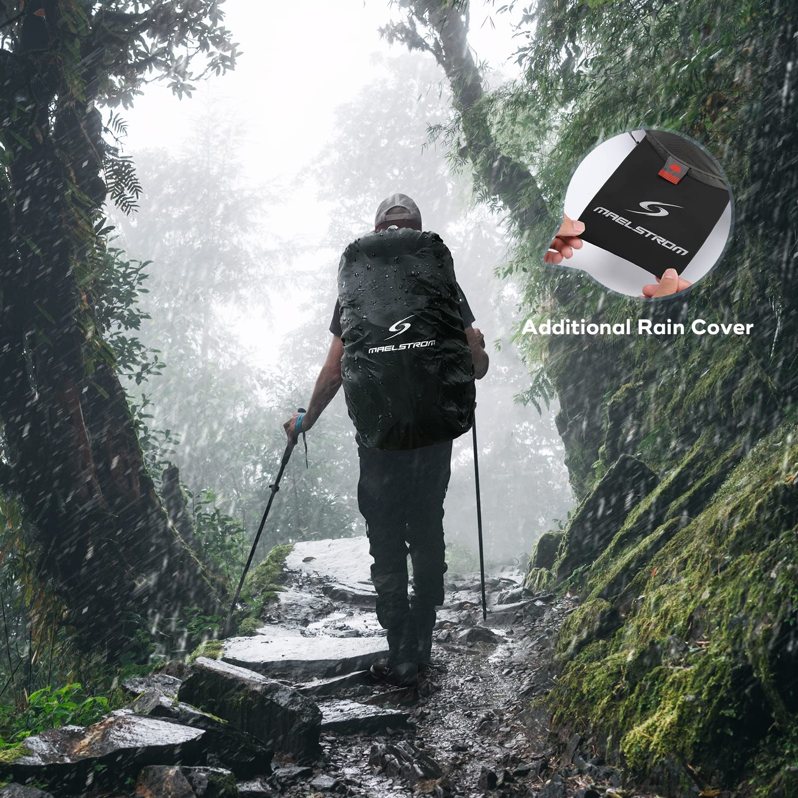 Maelstrom funda impermeable incluida, protege el equipo de la lluvia