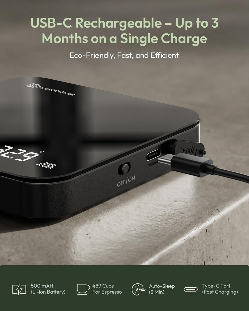 Maestri House S2 next to a credit card to show compact size and space-saving benefit