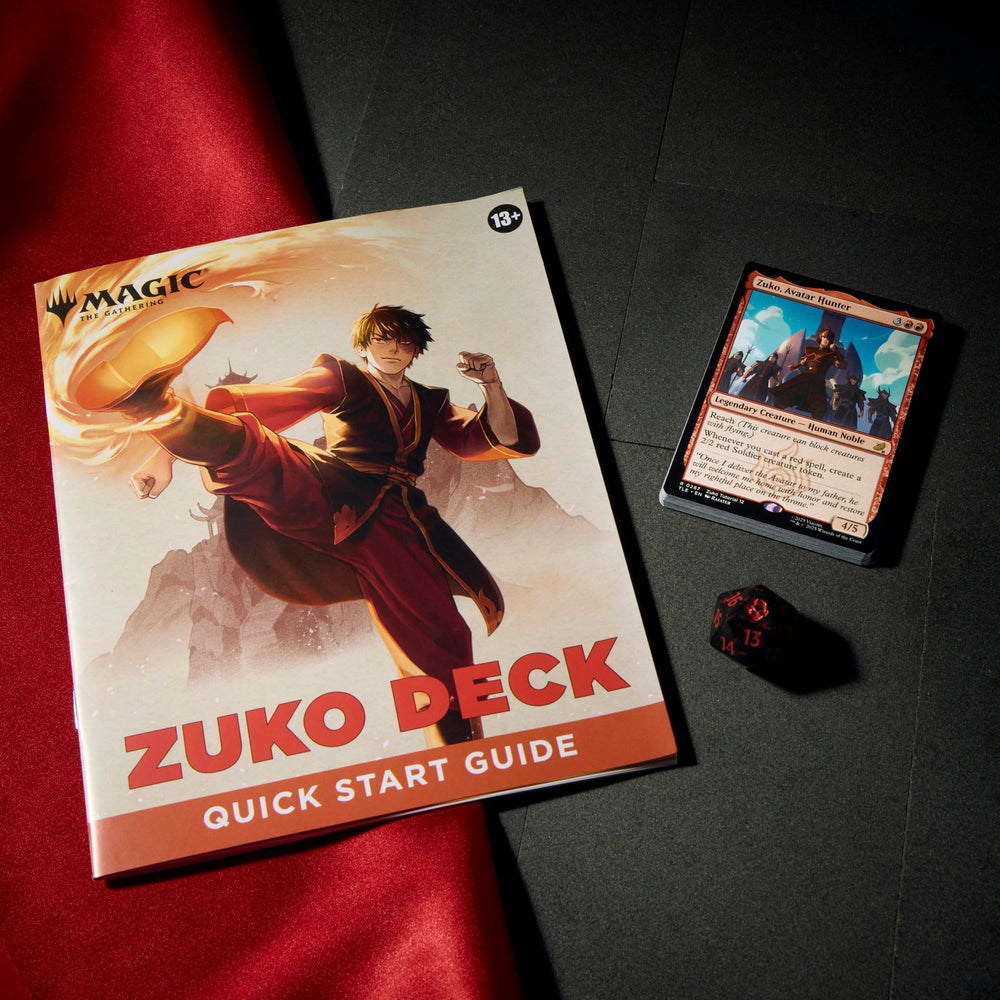 Magic: The Gathering cartas en uso durante una partida guiada para practicar mecánicas