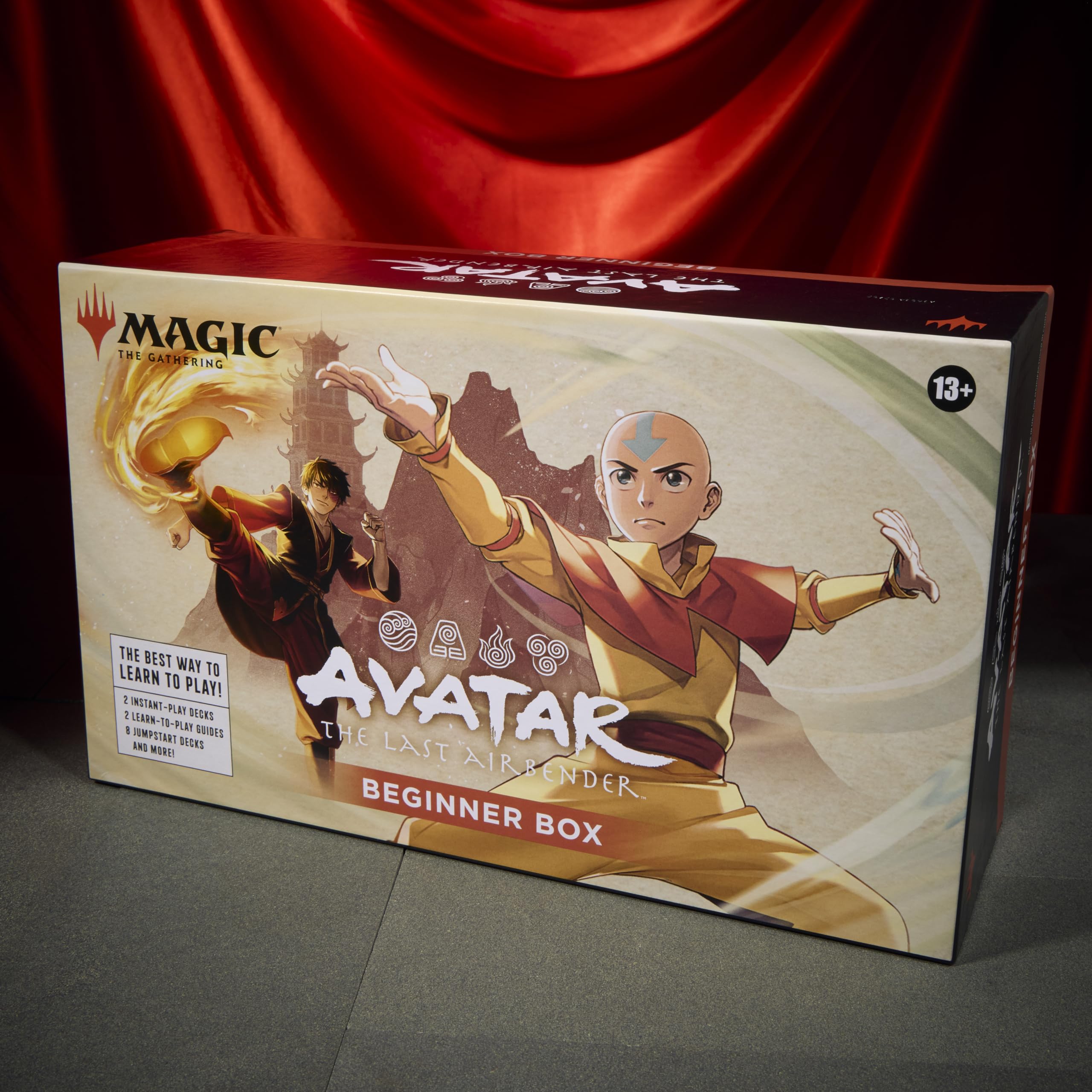 Magic: The Gathering mazos tutoriales Aang y Zuko abiertos para aprender reglas fácilmente