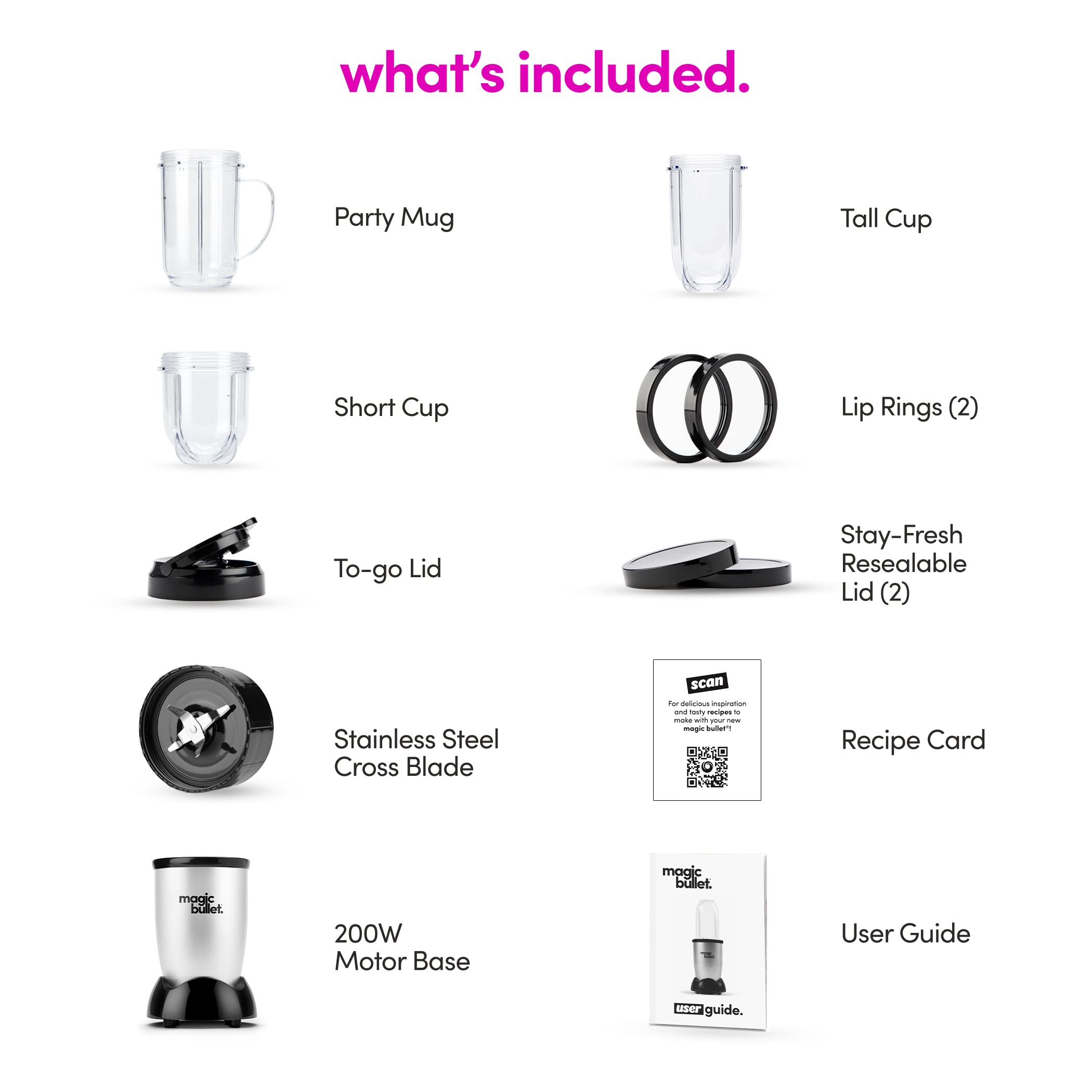 Magic Bullet vaso con tapa para llevar, conveniente para transportar bebidas fuera de casa