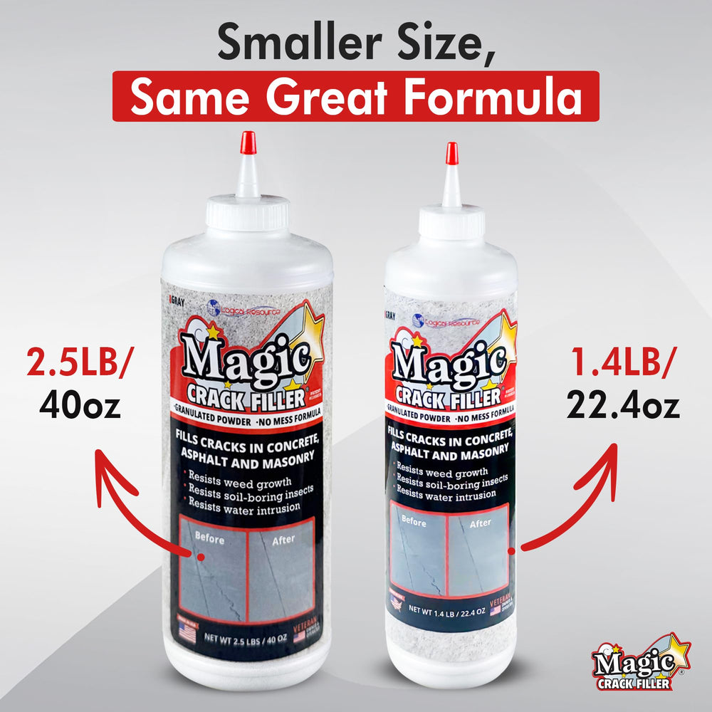 Magic Crack Filler detalle del polvo granulado gris para una aplicación sin mezcla rápida