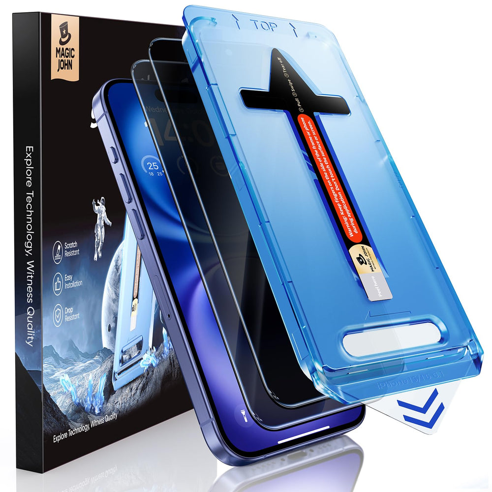 MAGIC JOHN vista frontal del protector con ajuste perfecto y privacidad