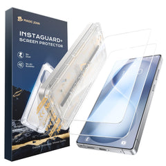 MAGIC JOHN vista frontal del protector con encaje perfecto mostrando protección