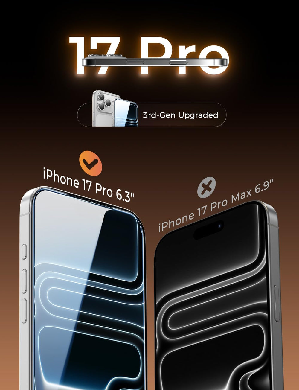 MAGIC JOHN textura del cristal templado para claridad HD y resistencia