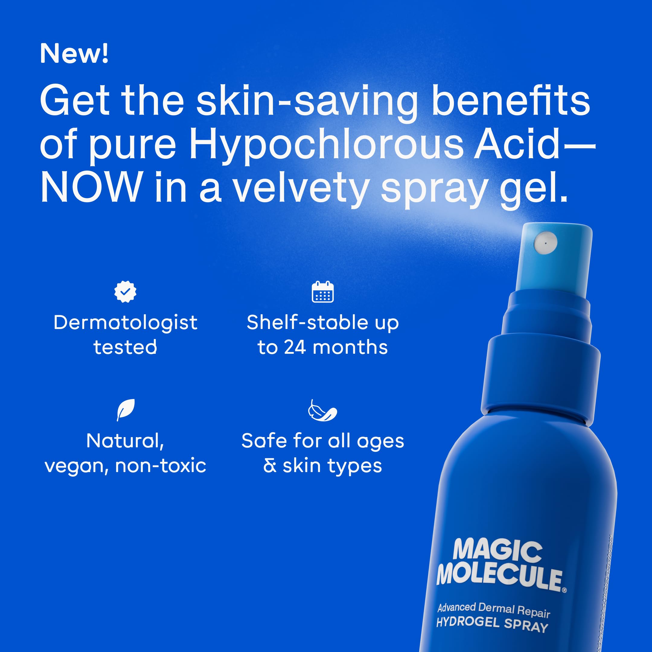 Magic Molecule textura del hidrogel en primer plano que muestra suavidad