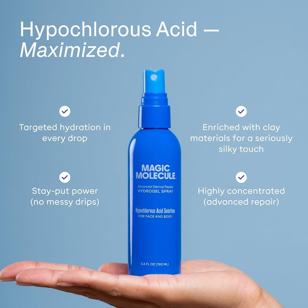 Magic Molecule etiqueta cerca con ingredientes y recomendaciones claras