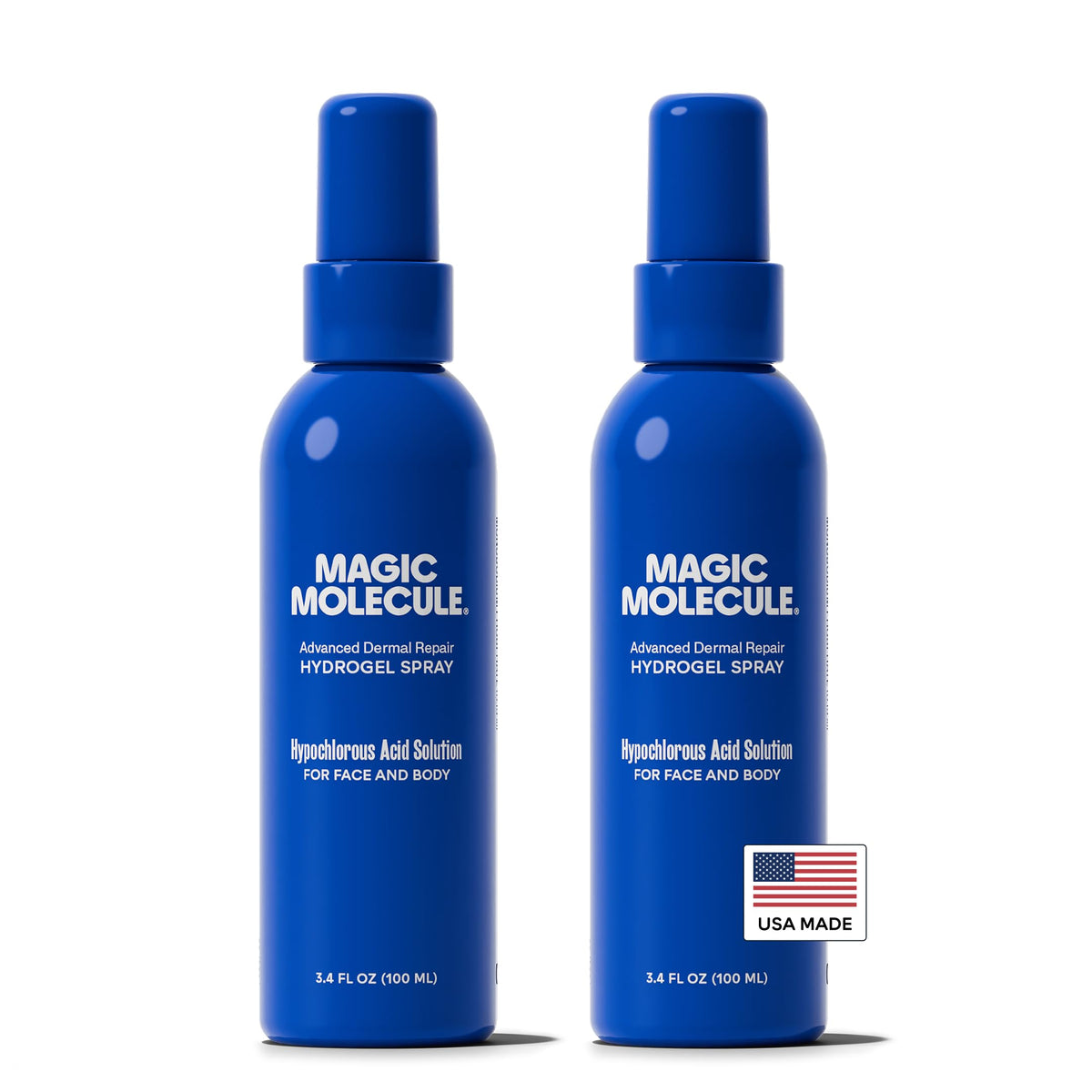 Magic Molecule envases frontales paquete doble, conveniencia y duración
