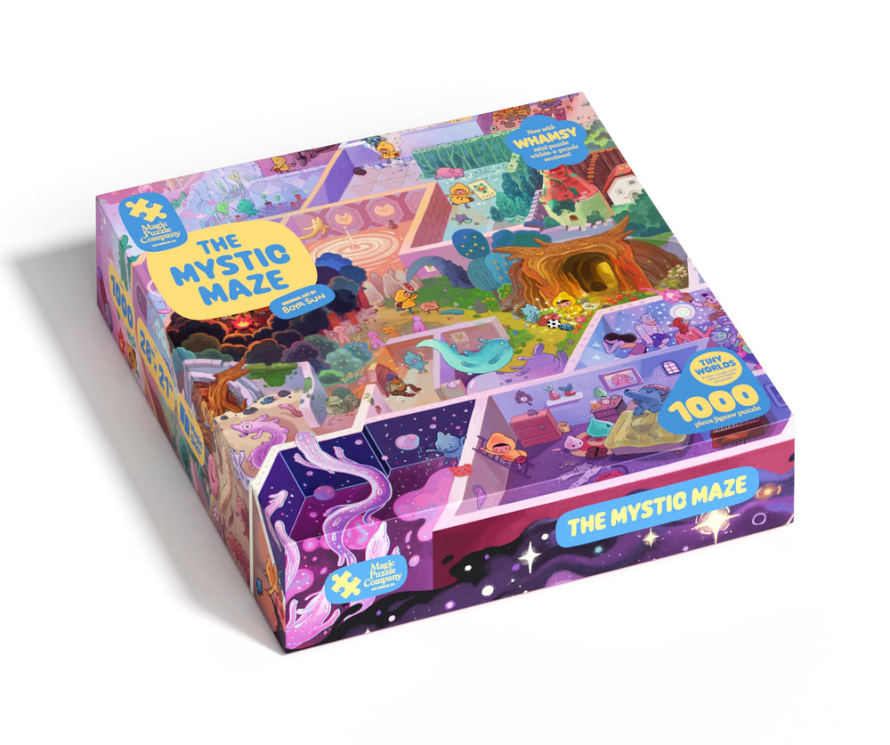 The Magic Puzzle Company frontal del rompecabezas mostrando arte y beneficio visual