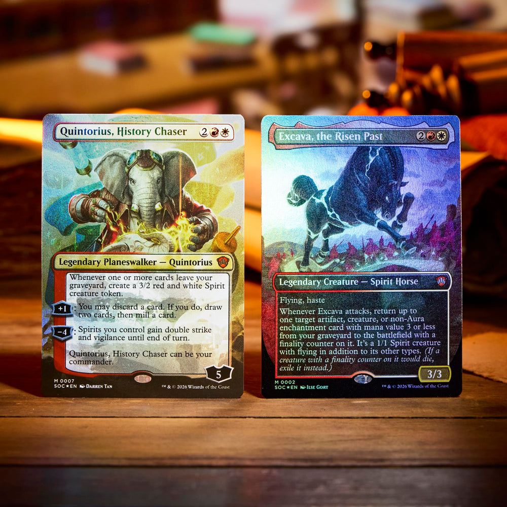 Magic: The Gathering fichas doble cara en detalle para representar Espíritus y efectos