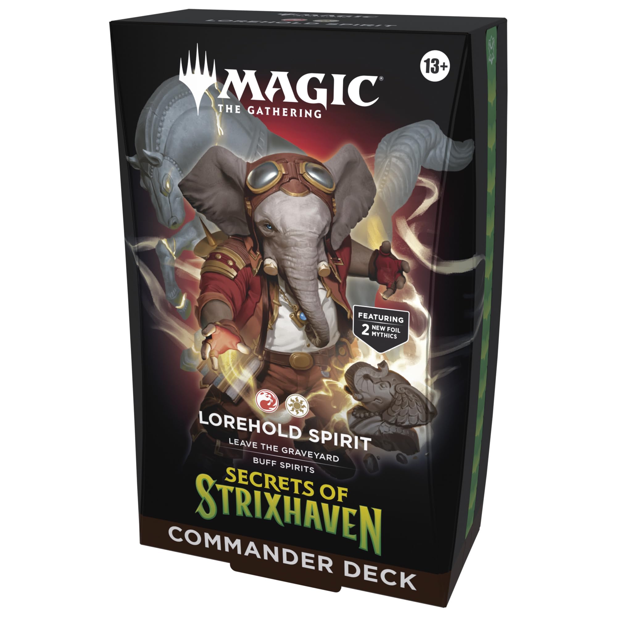 Magic: The Gathering paquete frontal mostrando mazo listo para jugar y accesibilidad