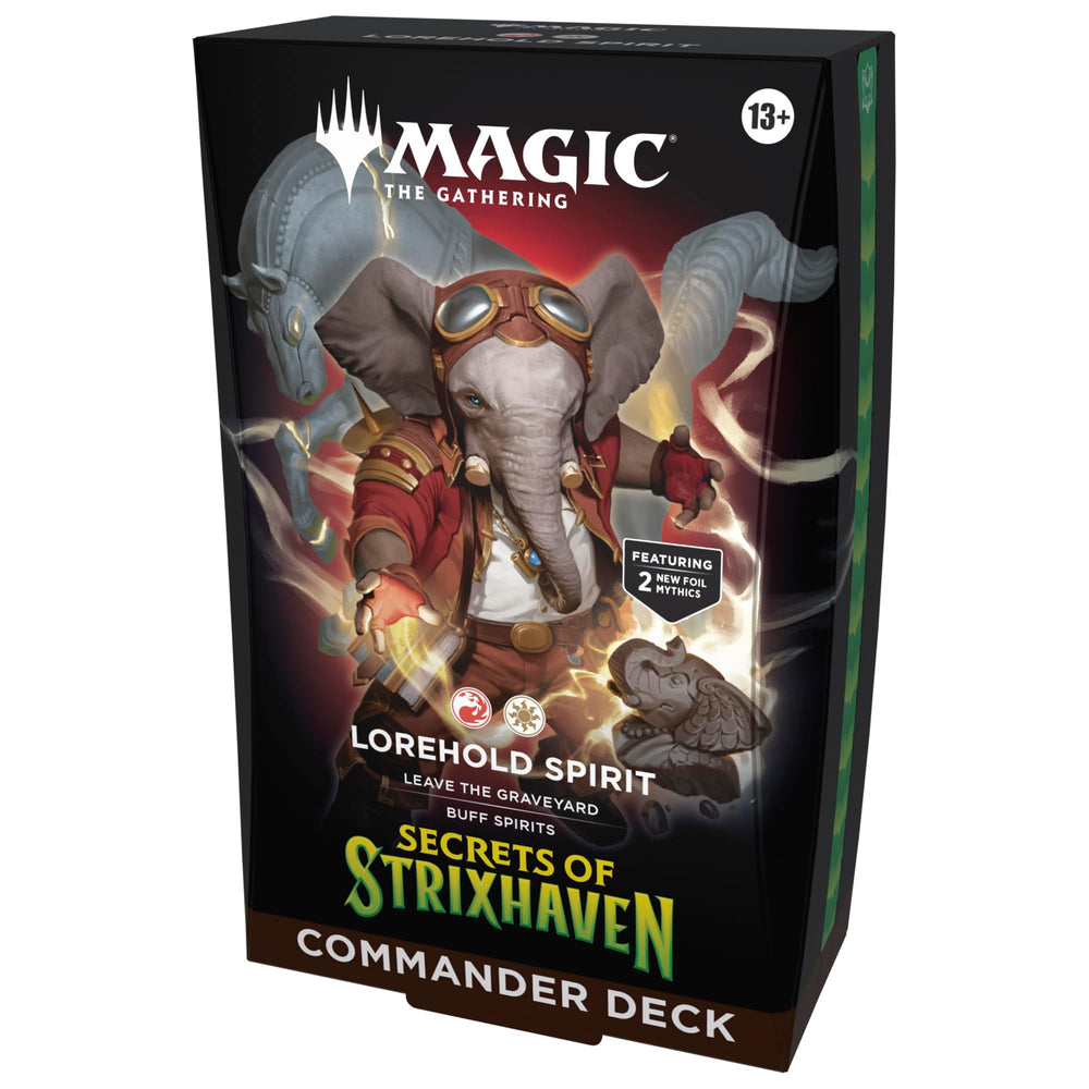 Magic: The Gathering paquete frontal mostrando mazo listo para jugar y accesibilidad