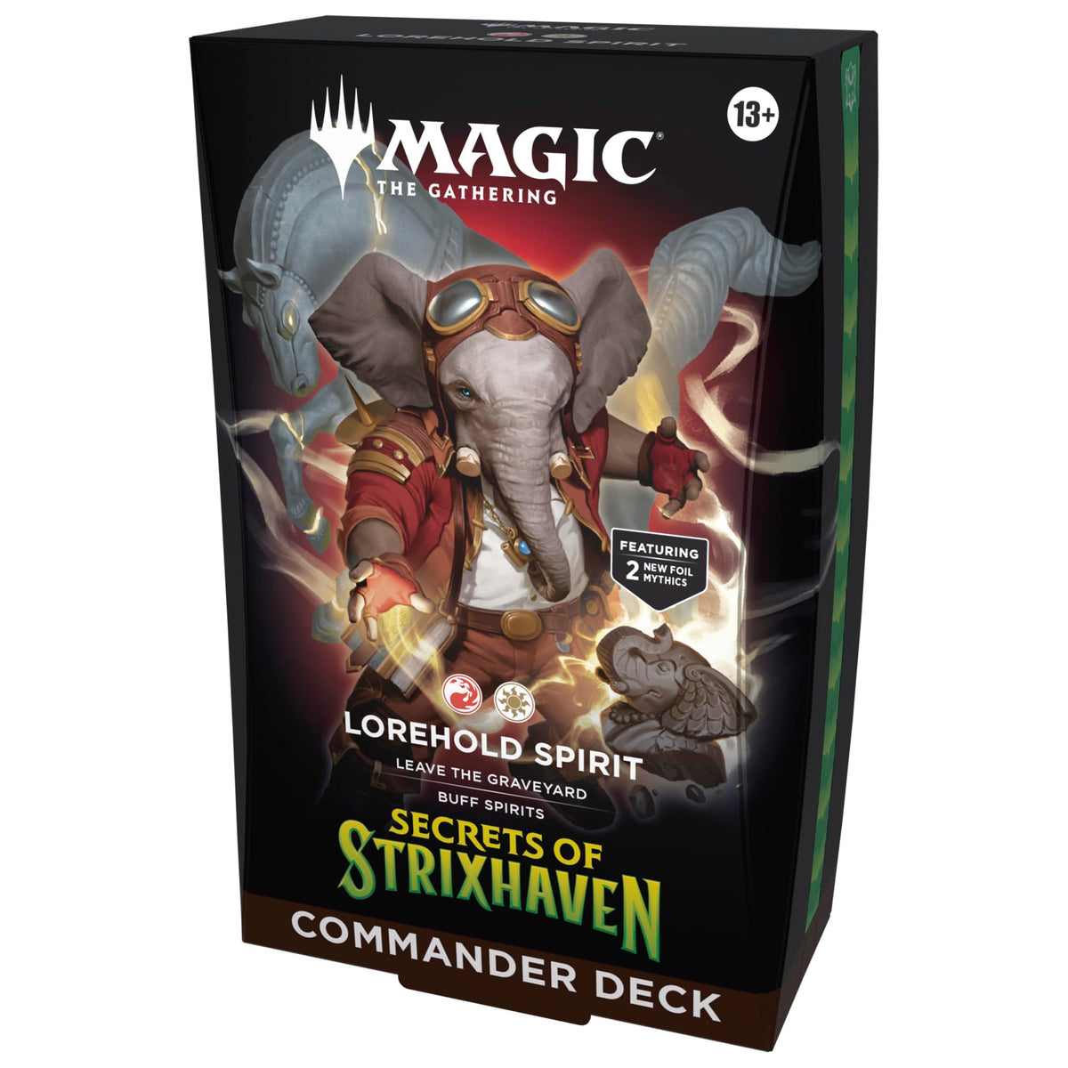 Magic: The Gathering paquete frontal mostrando mazo listo para jugar y accesibilidad
