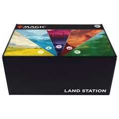 Magic: The Gathering vista frontal de la Land Station, almacenamiento fácil