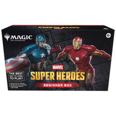 Magic: The Gathering vista frontal de la caja con componentes listos para jugar