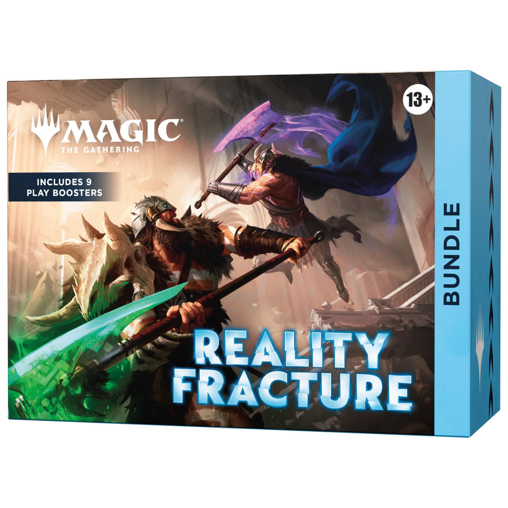 Magic: The Gathering vista frontal del bundle mostrando cartas y accesorios, ideal para jugar