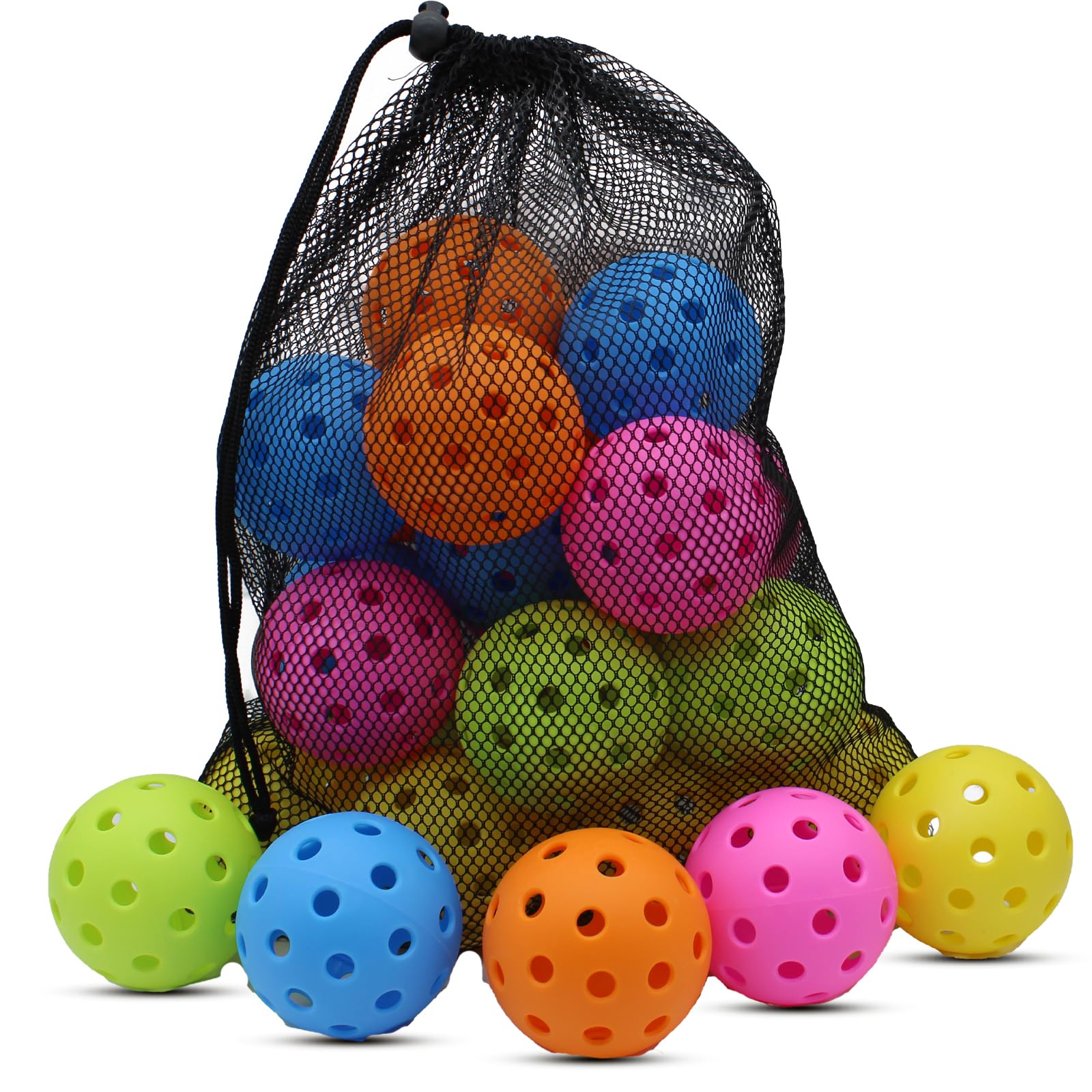 Magicorange frontal del paquete mostrando 20 pelotas y colores visibles