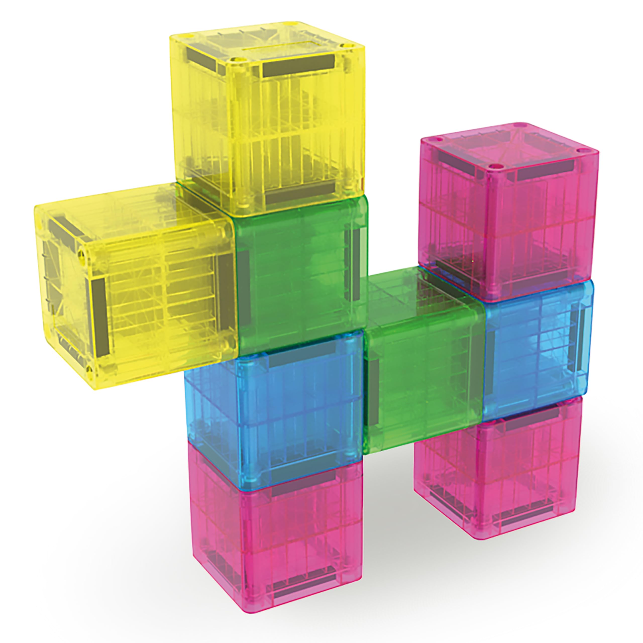 MAGNA-TILES microMAGS como regalo en escena navideña, ideal para viajes