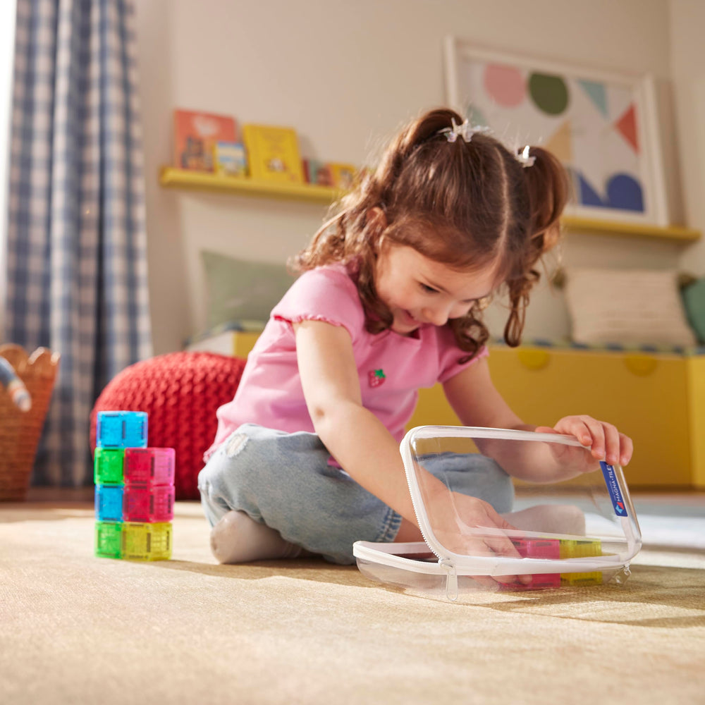 MAGNA-TILES etiqueta y materiales destacados para comprobar calidad