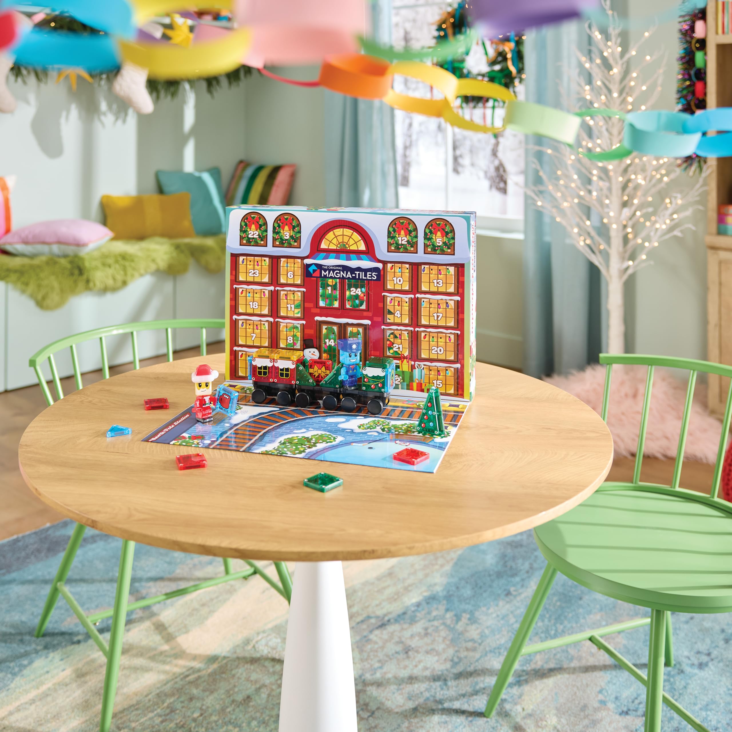 MAGNA-TILES microChassis detalle de ruedas que muestra movimiento y posibilidades de juego dinámico