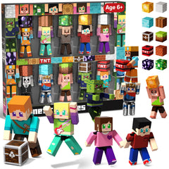 Magneverse front packaging showing 20 magnetic action figures and playset benefits