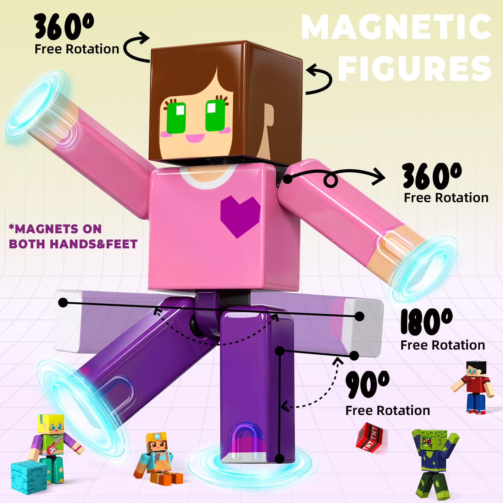 Magneverse size comparison next to ruler showing compact dimensions for small hands