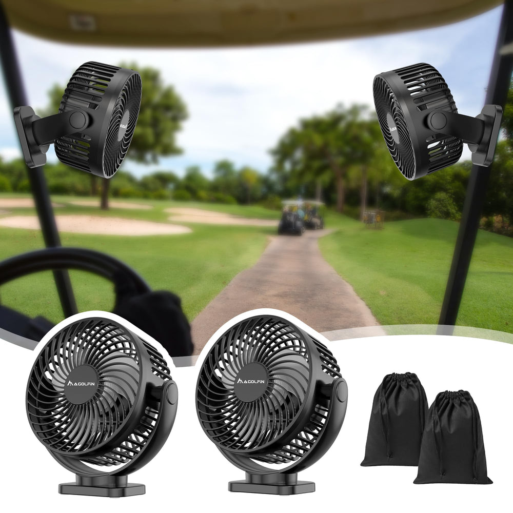 MAGOLFIN ventilador frontal del pack mostrando diseño compacto y potencia