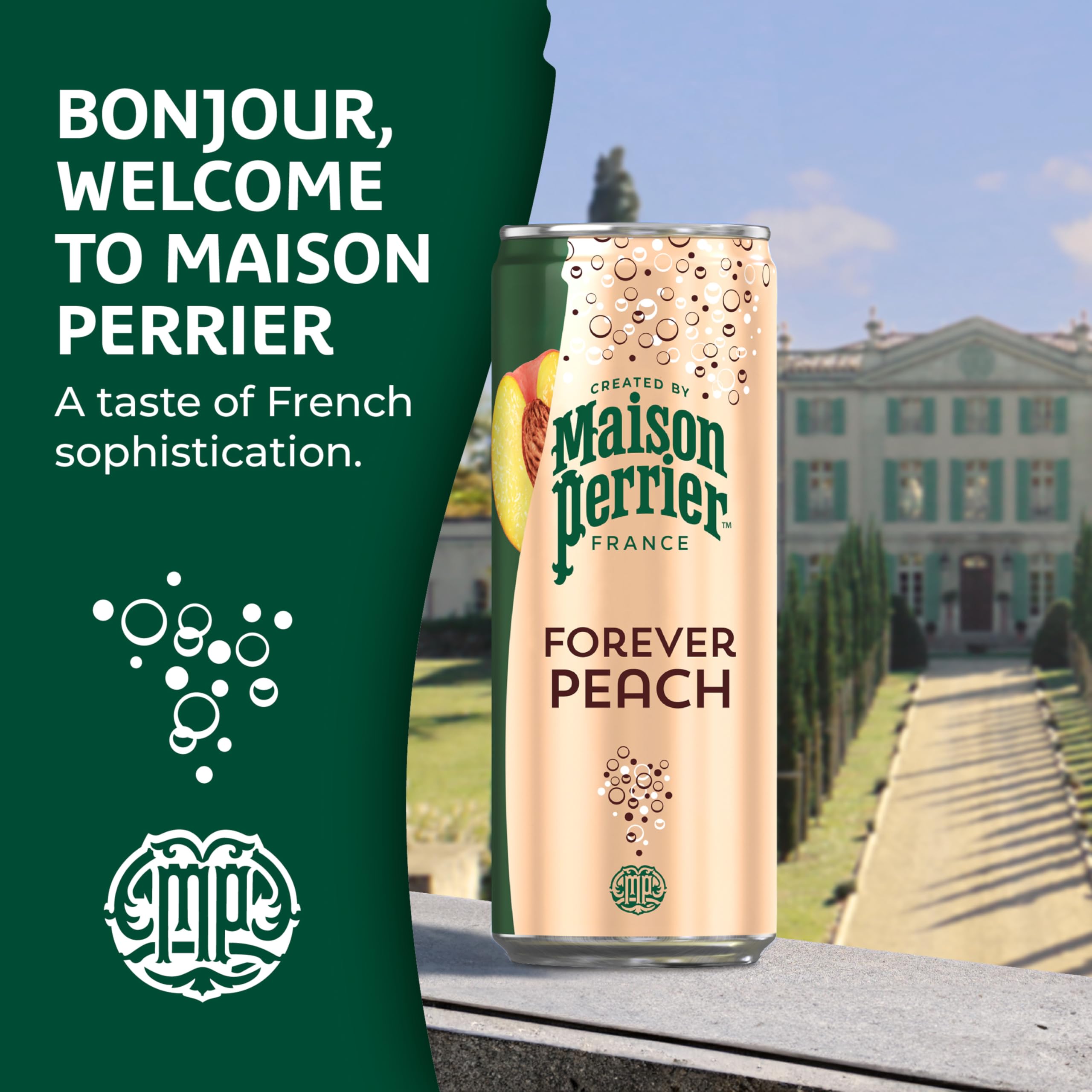 Maison Perrier lata abierta con vapor frío lista para beber