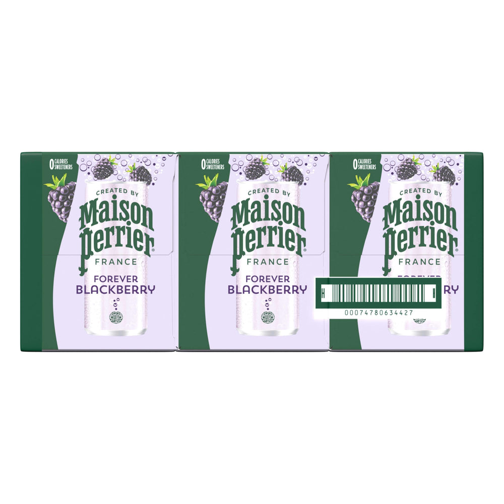 Maison Perrier etiqueta indicando embotellado en Vergèze, beneficio premium