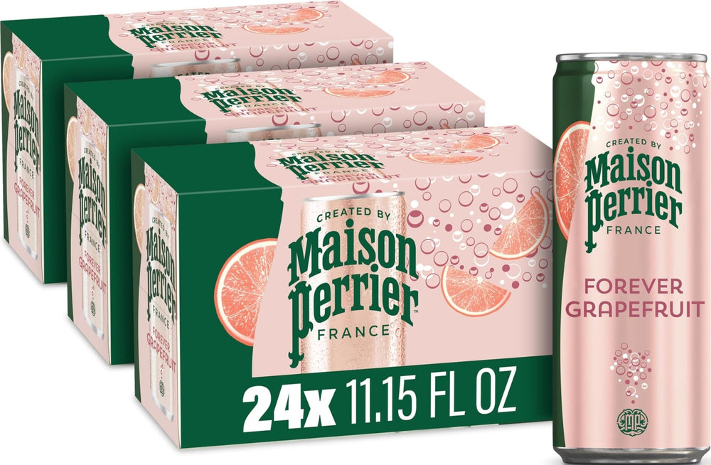 Maison Perrier vista frontal del envase mostrando diseño y sabor grapefruit refrescante