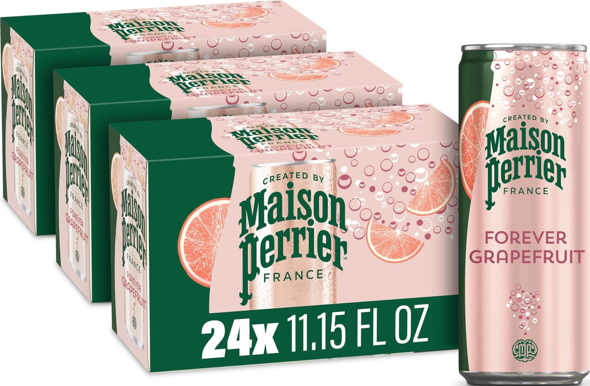 Maison Perrier vista frontal del envase mostrando diseño y sabor grapefruit refrescante