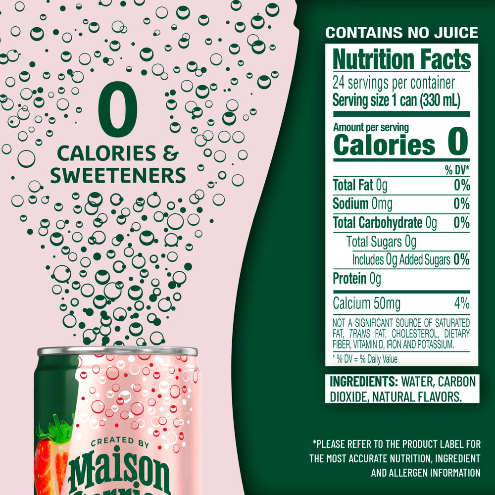 Maison Perrier pack de 24 latas apiladas para almacenamiento práctico