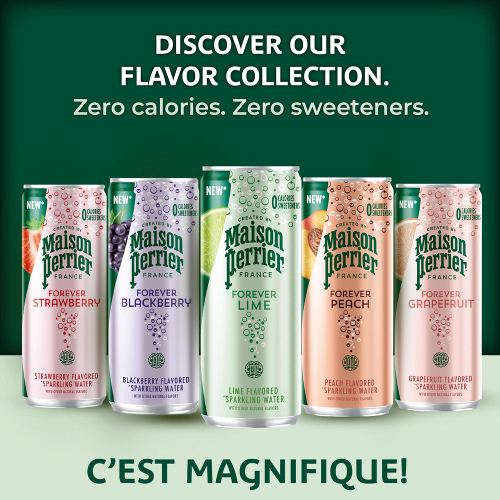 Maison Perrier close-up de burbujas enfatizando carbonatación intensa