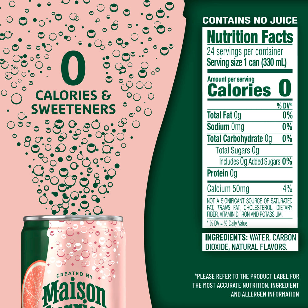 Maison Perrier usada en cóctel sin alcohol realza sabores cítricos y burbujeo