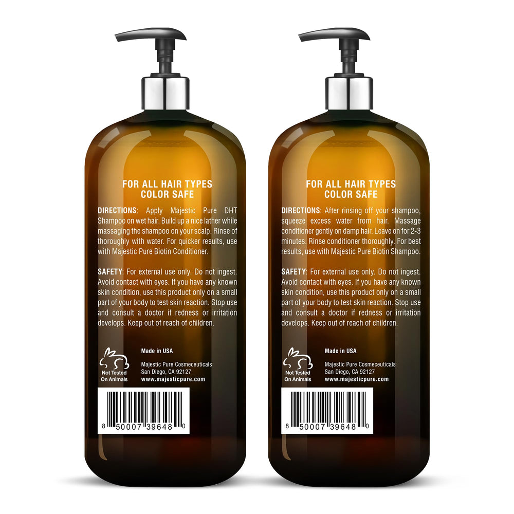 Majestic Pure comparación de tamaño 2x16 fl oz para duración prolongada