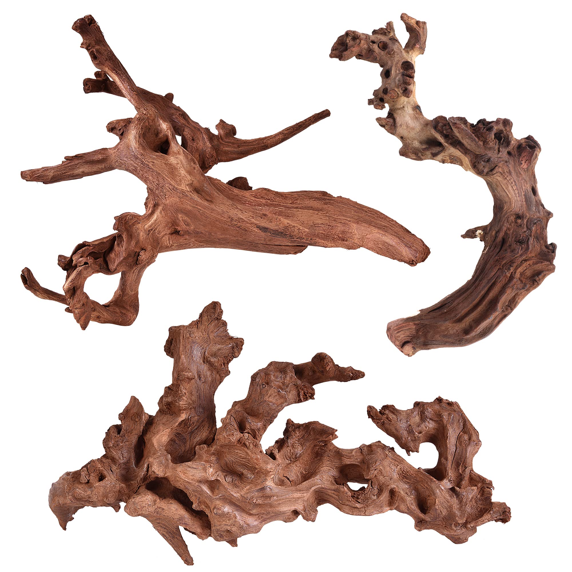 majoywoo front view driftwood showing natural shape and decorative impact