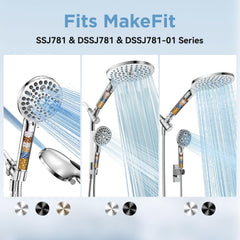 MakeFit medio filtrante detalle que muestra capas y eficacia