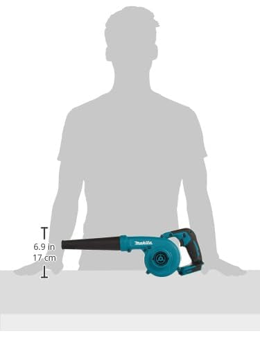 Makita DUB185Z boquilla enfocada que muestra salida de aire potente