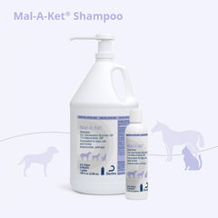 Mal-A-Ket being applied to a dog to reduce grease and odor