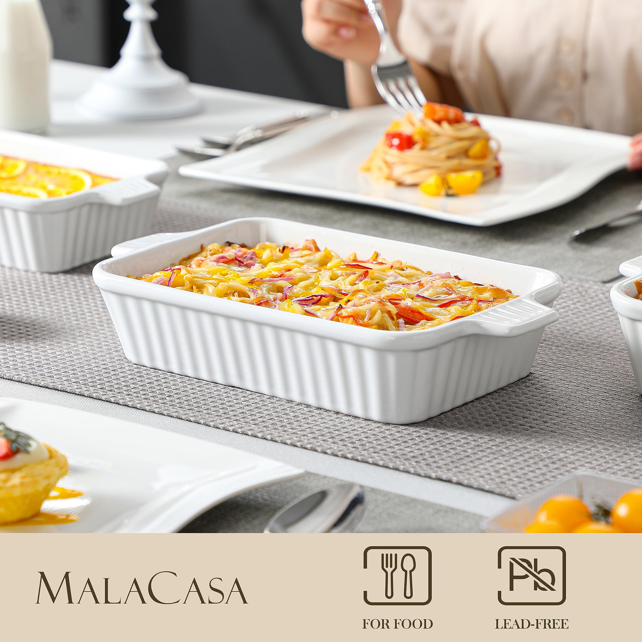malacasa stacked dishes size comparison showing space-saving storage advantage